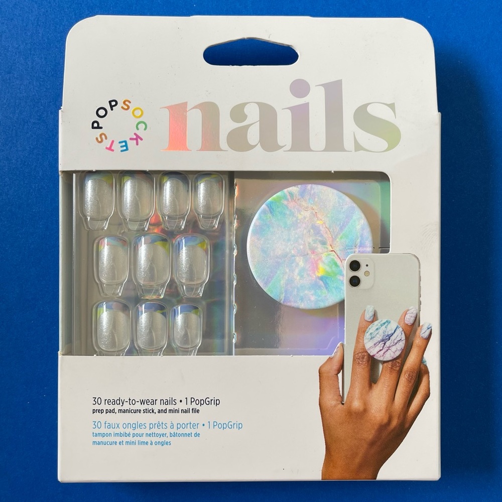 Popsocket - Opal Tip Nails & PopGrip